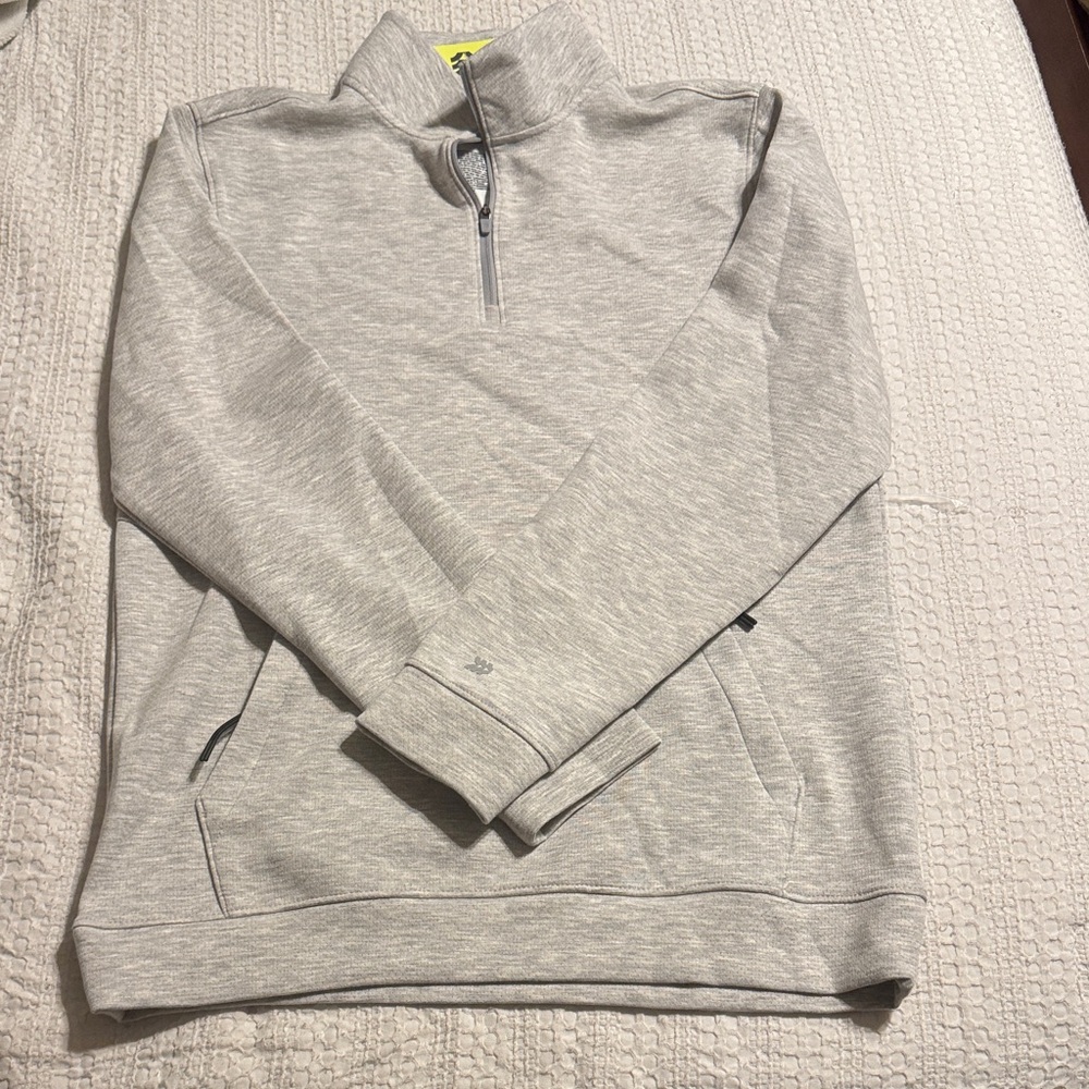 All in Motion Men's Gray Quarter-Zip Sweater